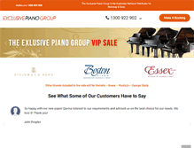 Tablet Screenshot of exclusivepianogroup.com.au